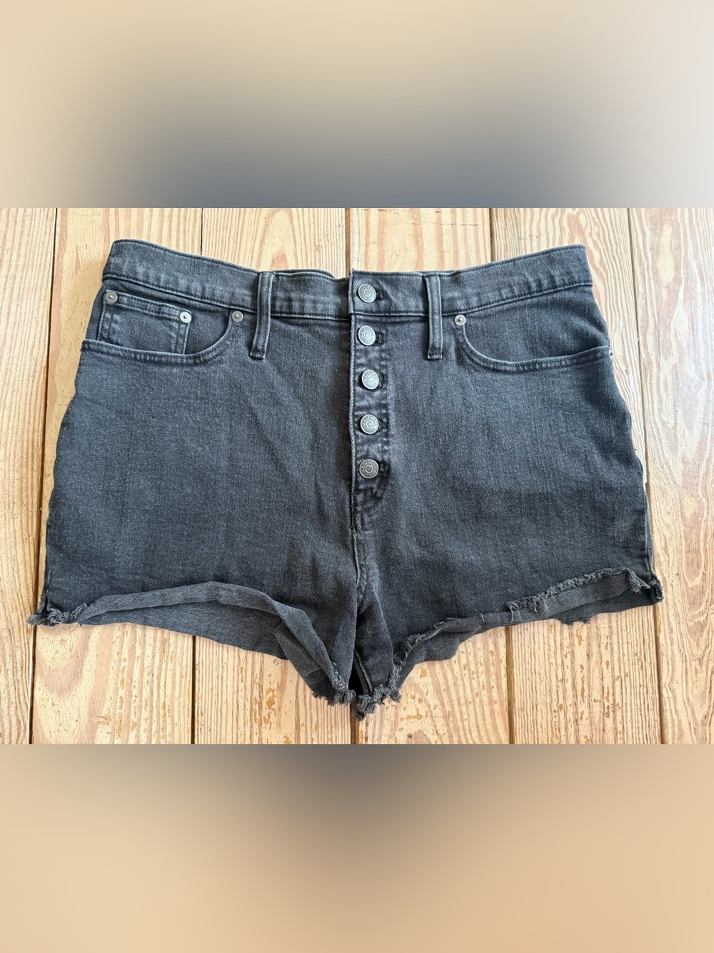 Madewell Button Fly Denim Shorts Size 32